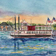 River Lady On The Toms River Poster