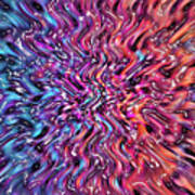 Rivers Rainbow Ripples - Abstract Poster
