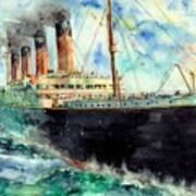 Rms Titanic White Star Line Ship Poster