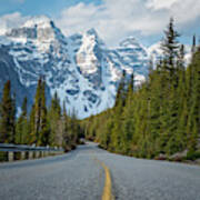 Road To Moraine Lake Poster