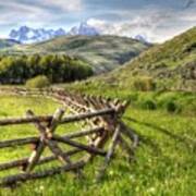 Road To The Tetons Poster