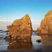 Rock Reflection At El Matador State Beach Poster