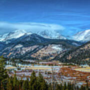 Rocky Mountain Winter Colors Poster