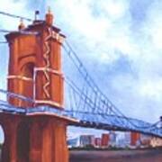 Roebling Bridge Cincinnati Poster