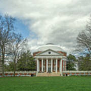 Rotunda And Lawn At University Of Virginia Poster