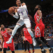 Russell Westbrook And James Harden Poster