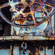 Rusting Wheel Poster