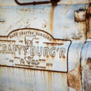 Rusty Crafty Burger Truck Poster