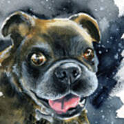Rusty Dog Painting Poster