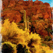 Saguaro Cactus Poster