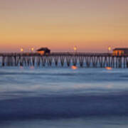 San Clemente Pier Glow Poster