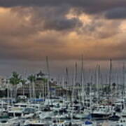 San Diego Yacht Club At Sunset Poster