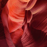 Sandstone Walls Lower Antelope Slot Canyon Arizona Poster