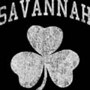 Savannah Georgia Irish Shamrock Poster