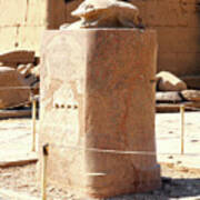 Scarabaeus Monument In Karnak Temple Poster