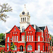 Schley County Courthouse 4 3 2 Poster
