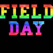 School Field Day Rainbow Jersey Poster