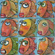 School Of Nine Fish Poster