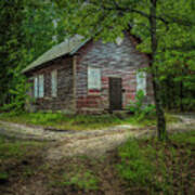 Schoolhouse In The Woods Poster