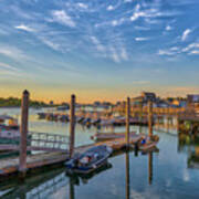 Scituate Harbor And Lucky Finn Cafe Poster