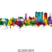 Scunthorpe England Skyline #13 Poster