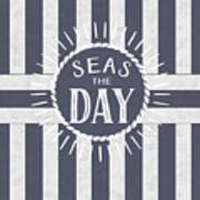 Seas The Day Birthday Poster