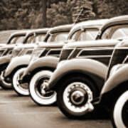 Seven 1937 Fords In 1987 Poster