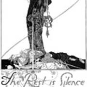Shakespeare Hamlet Illustrations By John Austen - The Rest Is Silence Poster