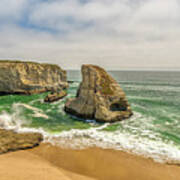 Shark Fin Cove Sunny Afternoon Poster