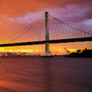Shockingly Beautiful Morning, Oakland Bay Bridge Poster