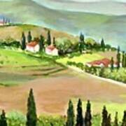 Siena Countryside Right View Poster
