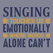 Singing Gift Singing Touches Poster