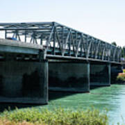 Skagit River I-5 Bridge Poster