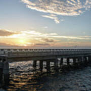 Skyway Fishing Pier Sunrise Poster