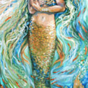 Slumbering Mermaid Poster