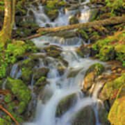 Smoky Mountain Long Exposure Waterfall Poster