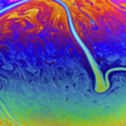 Soap Film River Channel Flow Poster