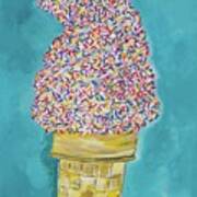 Soft Serve With Sprinkles Poster