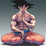 Son Goku - Meditation Poster