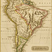 South America 1817 Poster