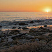 Southern California Beach Sunset Poster