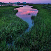 Southport Salt Marsh Siunrise Poster