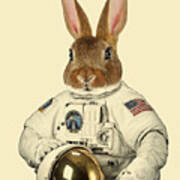Space Rabbit Poster