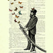 Spread The Love Victorian Fireman Art Poster