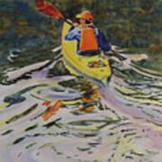 Spring Paddle On Parrott's Bay Poster