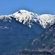 Spring Snow Capped Mountain Poster