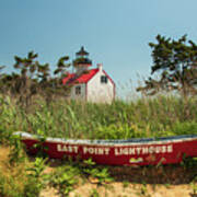 Springtime At East Point Lighthouse Poster