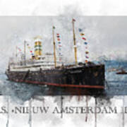 S.s. Nieuw Amsterdam 1905 Poster