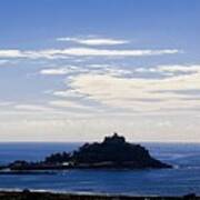 St. Michael's Mount Silhouetted In Evening Light Poster