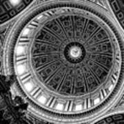 St Peters Basilica Dome Interior Poster